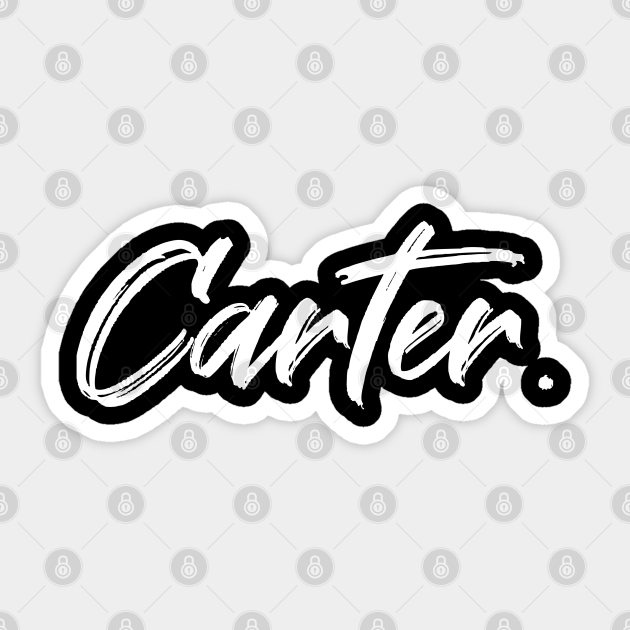 Name Carter Names Sticker TeePublic